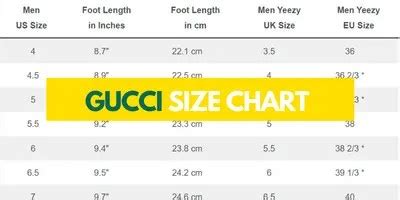 gucci kids size guide|Gucci size conversion chart.